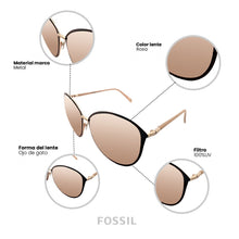 Cargar imagen en el visor de la galería, GAFAS DE SOL FOSSIL OUTLOOK X82502
