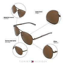 Cargar imagen en el visor de la galería, LENTES DE SOL T.HILFIGER OULOOK X67136 PARA HOMBRE