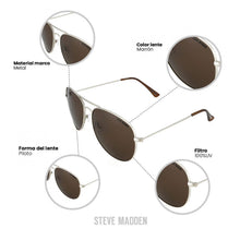 Cargar imagen en el visor de la galería, GAFAS DE SOL STEVE MADDEN OUTLOOK X17121