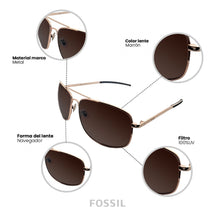 Cargar imagen en el visor de la galería, GAFAS DE SOL FOSSIL OUTLOOK 66353615