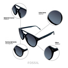 Cargar imagen en el visor de la galería, LENTES DE SOL FOSSIL OUTLOOK 66353838