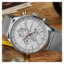 Cargar imagen en el visor de la galería, RELOJ PARA HOMBRE CURREN KREA78190219GA - PLATEADO