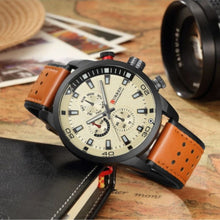 Cargar imagen en el visor de la galería, RELOJ CLÁSICO PARA HOMBRE CURREN KREB110111 - MARRÓN