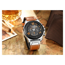 Cargar imagen en el visor de la galería, RELOJ CLÁSICO PARA HOMBRE CURREN KREB511911 - MARRÓN