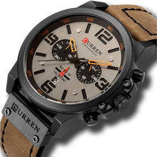 Cargar imagen en el visor de la galería, RELOJ CLÁSICO PARA HOMBRE CURREN KREC KREC160123 - CAFÉ