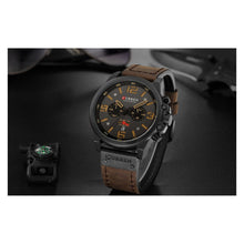 Cargar imagen en el visor de la galería, RELOJ CLÁSICO PARA HOMBRE CURREN KREC160128 - MARRÓN