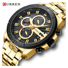 Cargar imagen en el visor de la galería, RELOJ PARA HOMBRE CURREN KREC6018 - DORADO