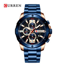 Cargar imagen en el visor de la galería, RELOJ PARA HOMBRE CURREN KREC6703 - AZUL