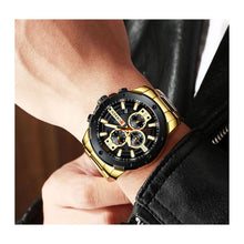 Cargar imagen en el visor de la galería, RELOJ PARA HOMBRE CURREN KREC6718 - DORADO