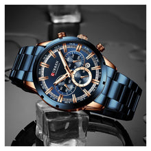 Cargar imagen en el visor de la galería, RELOJ PARA HOMBRE CURREN KREC KREC7603 - AZUL