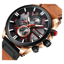 Cargar imagen en el visor de la galería, RELOJ CLÁSICO PARA HOMBRE CURREN KREC832011 - MARRÓN