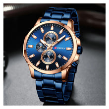 Cargar imagen en el visor de la galería, RELOJ PARA HOMBRE CURREN KREC8103 - AZUL