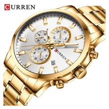 Cargar imagen en el visor de la galería, RELOJ PARA HOMBRE CURREN KREC8118 - DORADO