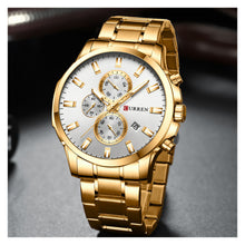 Cargar imagen en el visor de la galería, RELOJ PARA HOMBRE CURREN KREC8118 - DORADO