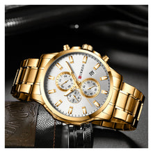Cargar imagen en el visor de la galería, RELOJ PARA HOMBRE CURREN KREC8118 - DORADO