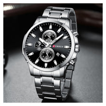 Cargar imagen en el visor de la galería, RELOJ PARA HOMBRE CURREN KREC8119 - PLATEADO