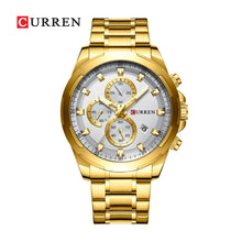 Cargar imagen en el visor de la galería, RELOJ PARA HOMBRE CURREN KREC8418 - DORADO