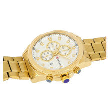 Cargar imagen en el visor de la galería, RELOJ PARA HOMBRE CURREN KREC8418 - DORADO