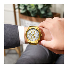 Cargar imagen en el visor de la galería, RELOJ PARA HOMBRE CURREN KREC8418 - DORADO