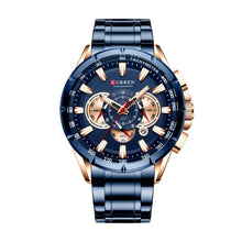 Cargar imagen en el visor de la galería, RELOJ PARA HOMBRE CURREN KREC KREC9503 - AZUL