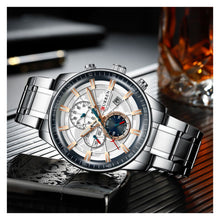 Cargar imagen en el visor de la galería, RELOJ PARA HOMBRE CURREN KRED041920 - PLATEADO