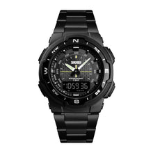 Cargar imagen en el visor de la galería, RELOJ PARA HOMBRE SKMEI DUAL TIME WATCH 1370BKBK - NEGRO