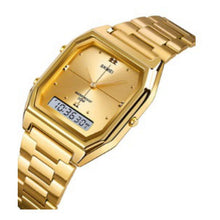Cargar imagen en el visor de la galería, RELOJ PARA HOMBRE SKMEI DUAL TIME WATCH 1612GD - DORADO
