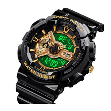 Cargar imagen en el visor de la galería, RELOJ PARA HOMBRE SKMEI DUAL TIME WATCH 1688BKGD - NEGRO
