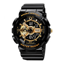 Cargar imagen en el visor de la galería, RELOJ PARA HOMBRE SKMEI DUAL TIME WATCH 1688BKGD - NEGRO