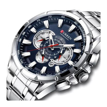 Cargar imagen en el visor de la galería, RELOJ PARA HOMBRE CURREN KREC KREC951903 - PLATEADO