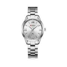 Cargar imagen en el visor de la galería, RELOJ PARA MUJER CURREN 9007 KREB6319 - PLATEADO