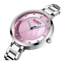 Cargar imagen en el visor de la galería, RELOJ PARA MUJER CURREN 9051 KREC6119 - PLATEADO