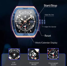 Cargar imagen en el visor de la galería, RELOJ DEPORTIVO PARA HOMBRE CURREN 8443 KRED8701 - AZUL