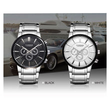 Cargar imagen en el visor de la galería, RELOJ PARA HOMBRE CURREN 8001ABK - PLATEADO