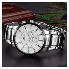 Cargar imagen en el visor de la galería, RELOJ PARA HOMBRE CURREN 8001ASL - PLATEADO