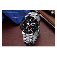 Cargar imagen en el visor de la galería, RELOJ PARA HOMBRE CURREN 8006SLBK - PLATEADO