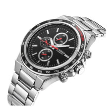 Cargar imagen en el visor de la galería, RELOJ PARA HOMBRE CURREN 8011SLBK - PLATEADO