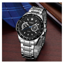 Cargar imagen en el visor de la galería, RELOJ PARA HOMBRE CURREN 8020SLBK - PLATEADO