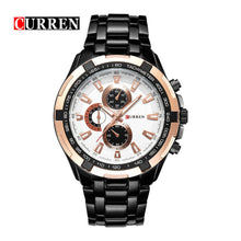 Cargar imagen en el visor de la galería, RELOJ PARA HOMBRE CURREN 8023BKWT - NEGRO