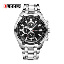 Cargar imagen en el visor de la galería, RELOJ PARA HOMBRE CURREN 8023SLBK - PLATEADO