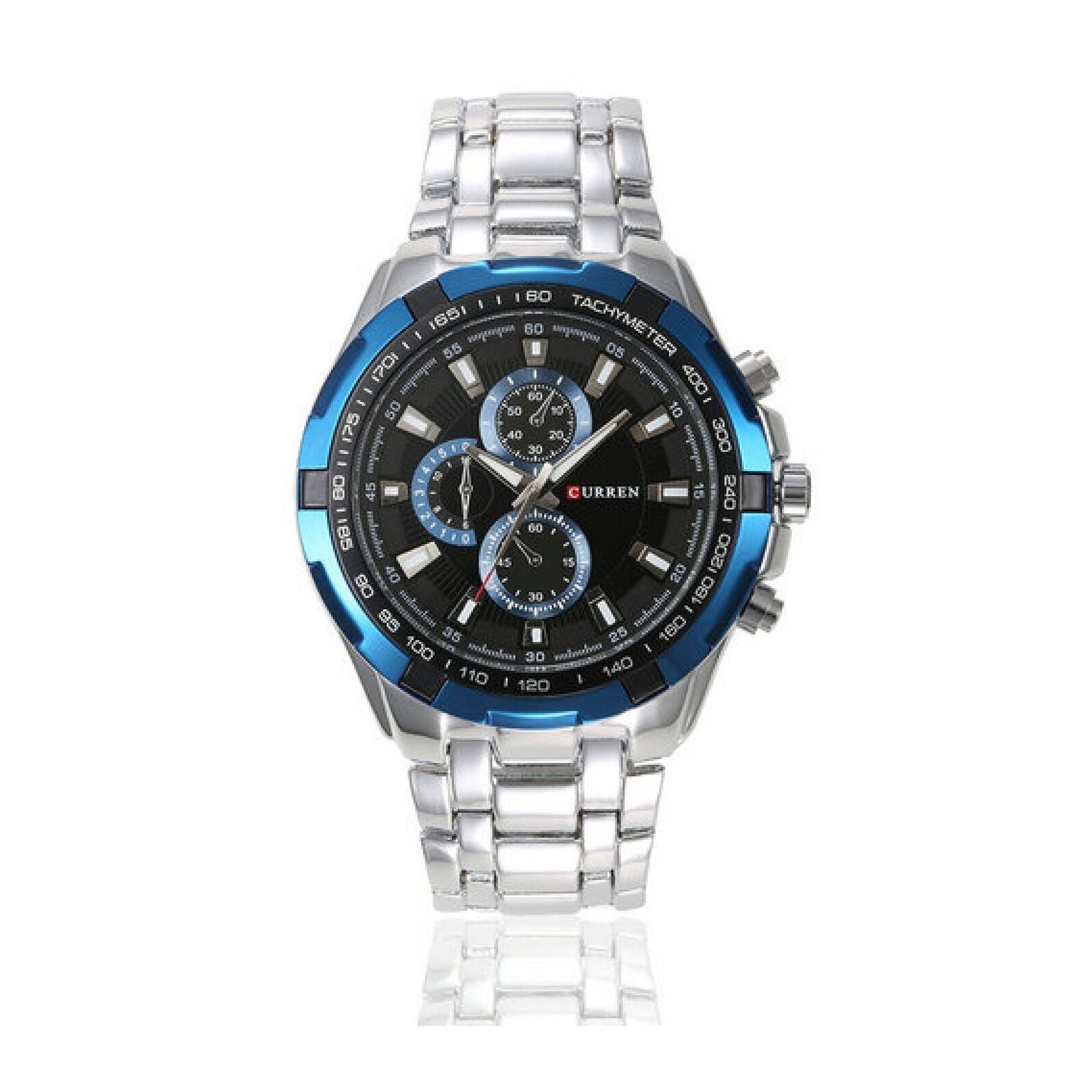 RELOJ PARA HOMBRE CURREN 8023SLBL PLATEADO – Kronotime