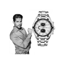 Cargar imagen en el visor de la galería, RELOJ PARA HOMBRE CURREN KRE KRE021902 - PLATEADO