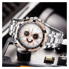 Cargar imagen en el visor de la galería, RELOJ PARA HOMBRE CURREN 8023WTRG - PLATEADO