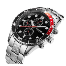 Cargar imagen en el visor de la galería, RELOJ PARA HOMBRE CURREN 8028SLBK - PLATEADO
