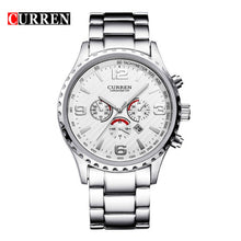 Cargar imagen en el visor de la galería, RELOJ PARA HOMBRE CURREN 8056SL - PLATEADO