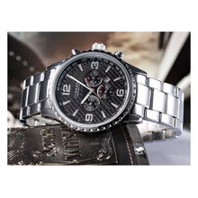 Cargar imagen en el visor de la galería, RELOJ PARA HOMBRE CURREN 8056SLBK - PLATEADO