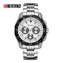 Cargar imagen en el visor de la galería, RELOJ PARA HOMBRE CURREN 8077SL - PLATEADO