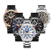 Cargar imagen en el visor de la galería, RELOJ PARA HOMBRE CURREN 8275BKBL - NEGRO