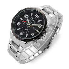 Cargar imagen en el visor de la galería, RELOJ PARA HOMBRE CURREN 8276GSLBK - PLATEADO