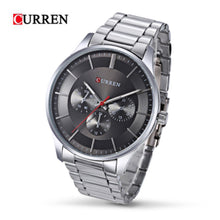 Cargar imagen en el visor de la galería, RELOJ PARA HOMBRE CURREN 8282GSLBK - PLATEADO